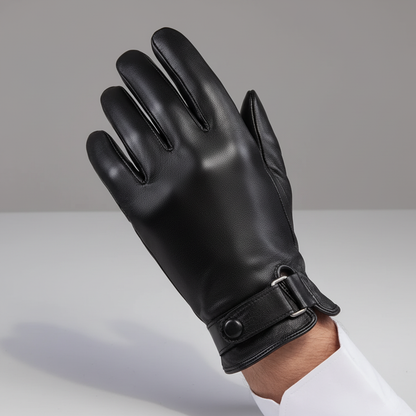 Sheepskin Leather Gloves | Men | Genuine Leather | Warm Touchscreen | Winter | Steven & Levon
