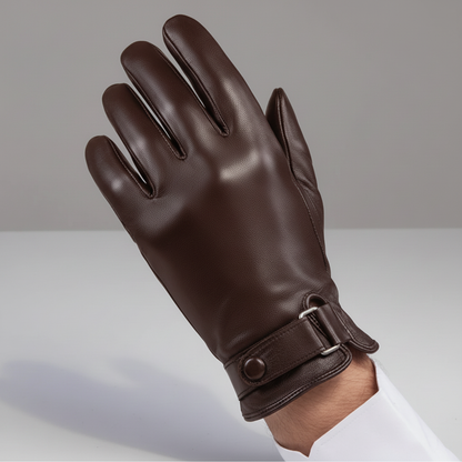 Sheepskin Leather Gloves | Men | Genuine Leather | Warm Touchscreen | Winter | Steven & Levon