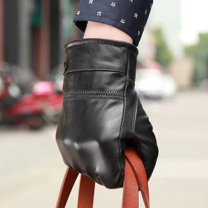 Warm Leather Gloves | Men | Sheepskin Leather | Soft Lined Winter Gloves | Classic | Steven & Levon