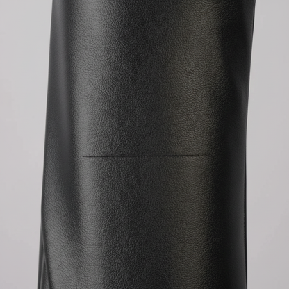 Black Leather Gloves | Women | Vegan Leather | Long Fingerless Gloves | Warm Winter | Steven & Levon