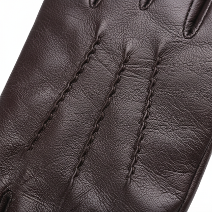 Black Leather Gloves | Men | Sheepskin Leather | Warm Winter Gloves | Classic Style | Steven & Levon