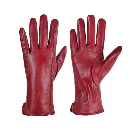 Vegan Leather Gloves | Women | Faux Leather | Warm Winter Gloves | Classic Style | Steven & Levon