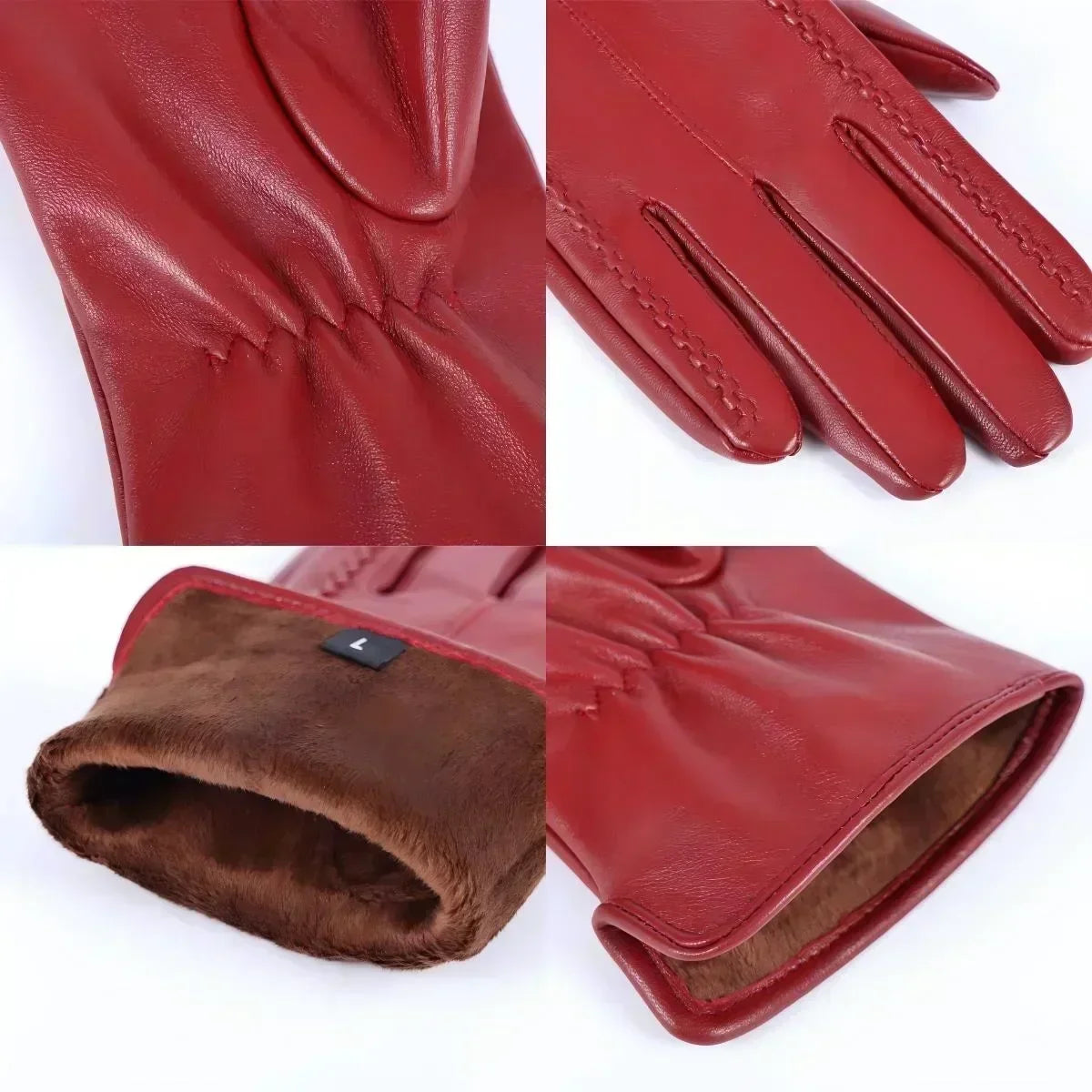 Vegan Leather Gloves | Women | Faux Leather | Warm Winter Gloves | Classic Style | Steven & Levon