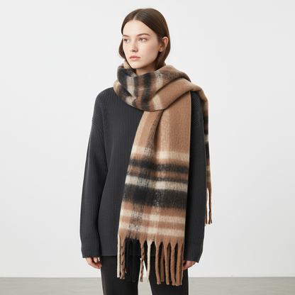 Luxury Winter Scarf | Women | Thick Pashmina | Warm Long Wrap | Soft Cold Weather Accessory | Steven & Levon