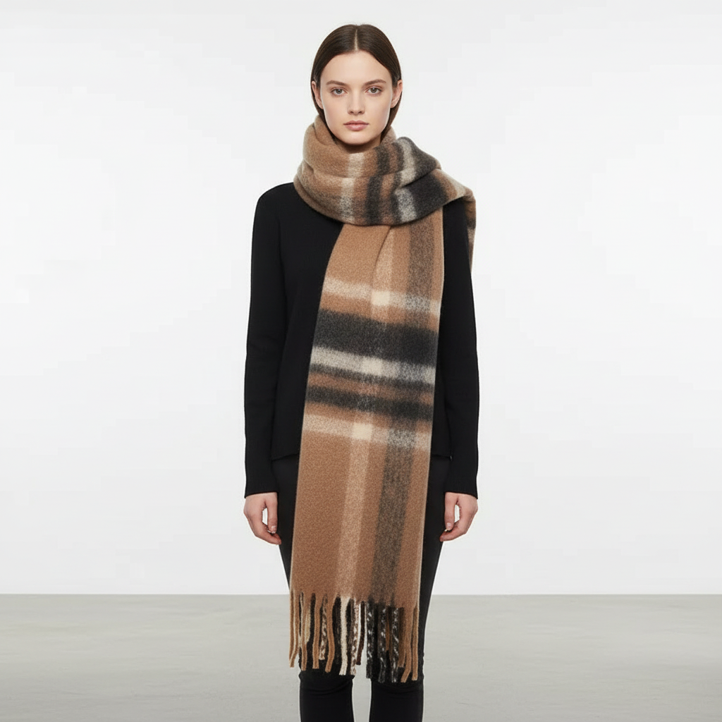Luxury Winter Scarf | Women | Thick Pashmina | Warm Long Wrap | Soft Cold Weather Accessory | Steven & Levon