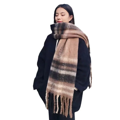 Luxury Winter Scarf | Women | Thick Pashmina | Warm Long Wrap | Soft Cold Weather Accessory | Steven & Levon