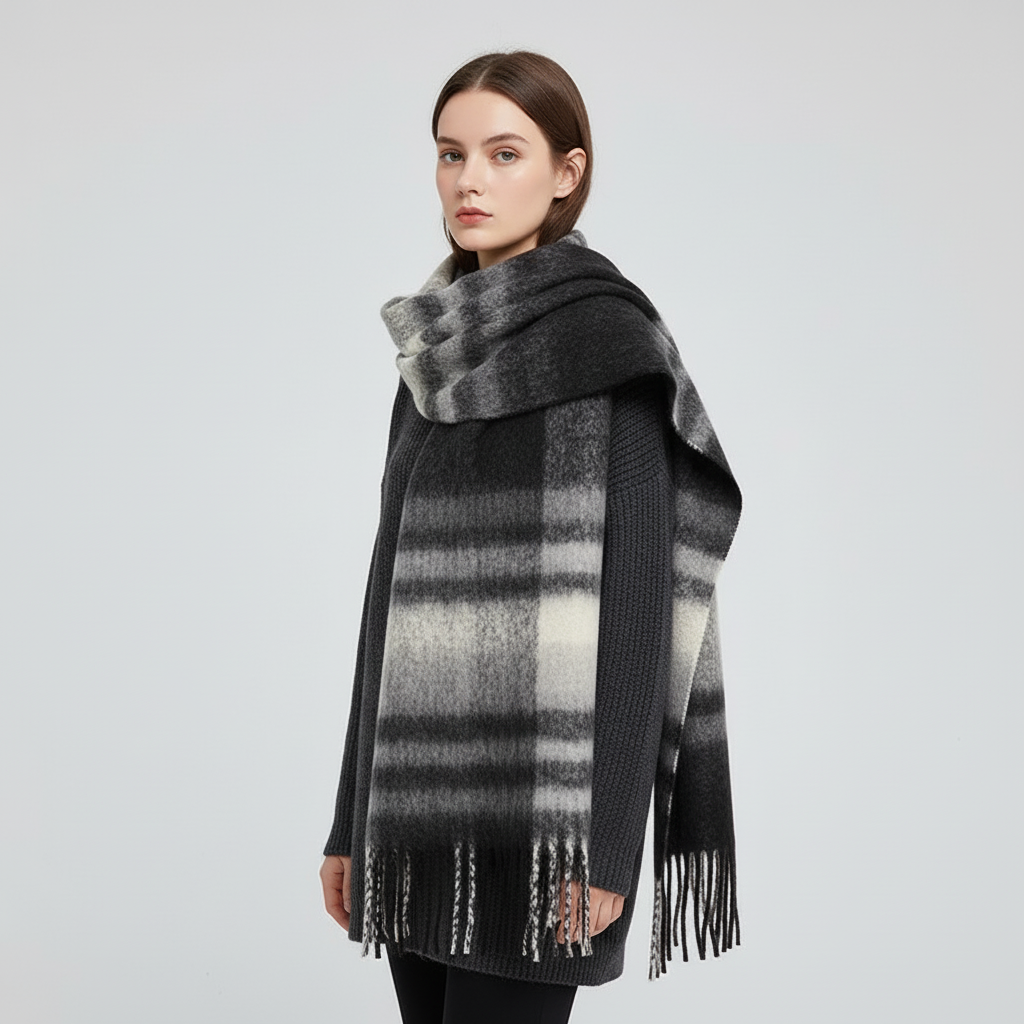 Luxury Winter Scarf | Women | Thick Pashmina | Warm Long Wrap | Soft Cold Weather Accessory | Steven & Levon