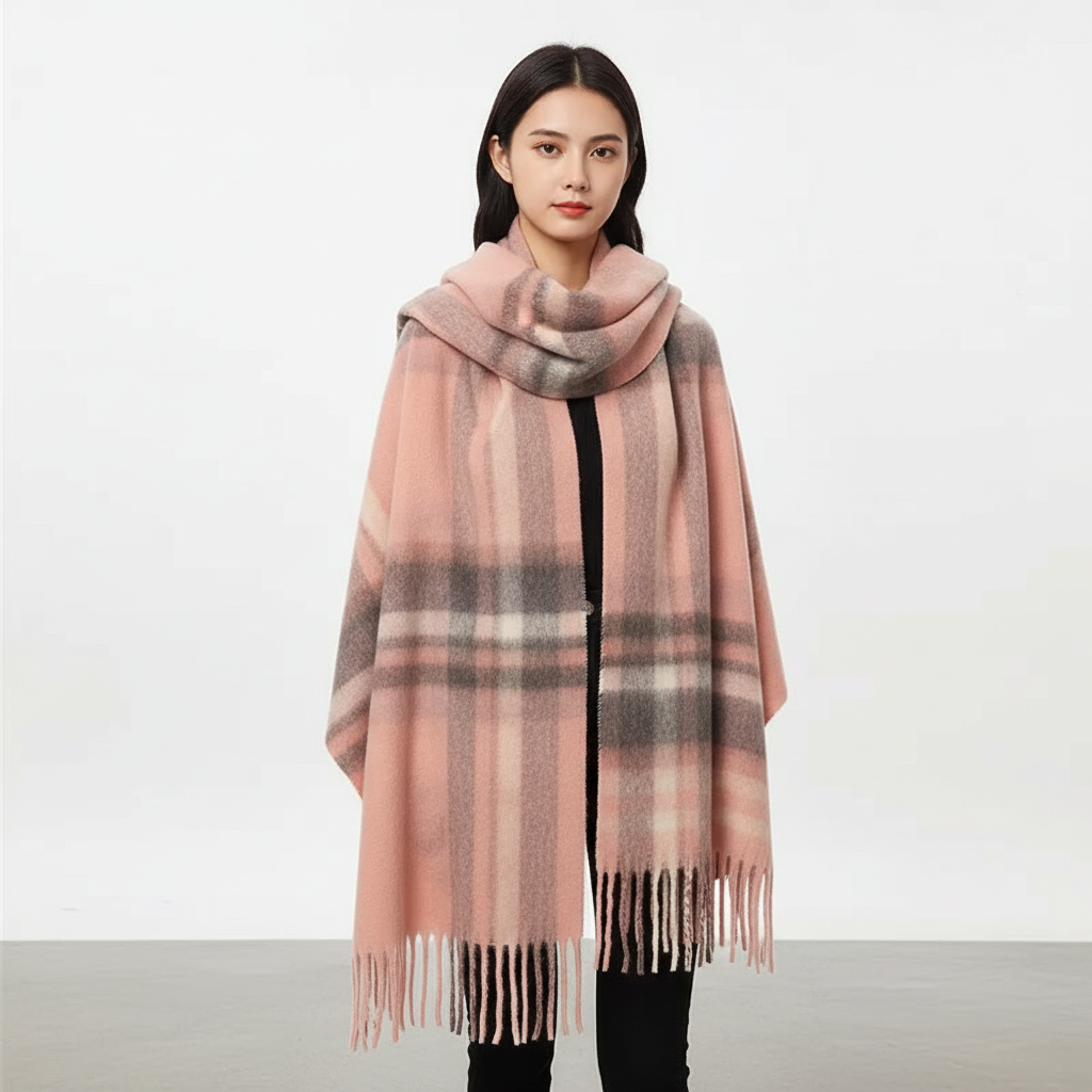 Luxury Winter Scarf | Women | Thick Pashmina | Warm Long Wrap | Soft Cold Weather Accessory | Steven & Levon
