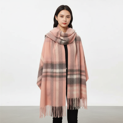Luxury Winter Scarf | Women | Thick Pashmina | Warm Long Wrap | Soft Cold Weather Accessory | Steven & Levon