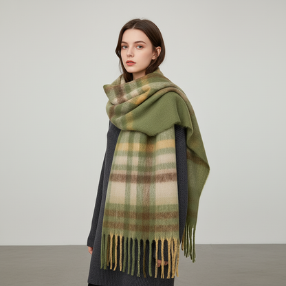 Luxury Winter Scarf | Women | Thick Pashmina | Warm Long Wrap | Soft Cold Weather Accessory | Steven & Levon