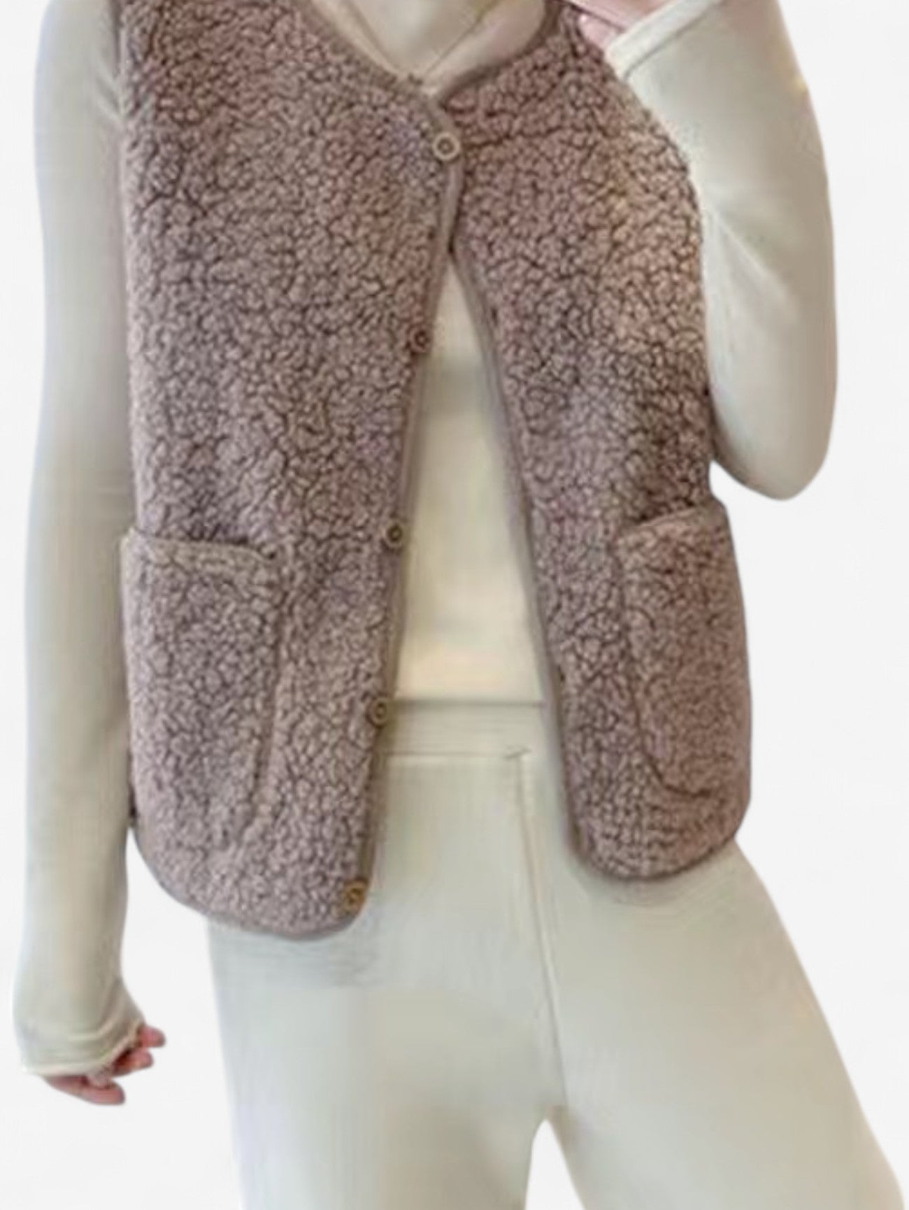Women's Sleeveless Button Down Gilet Vest | Women | Lightweight Fabric Blend | Layering Waistcoat | Steven & Levon