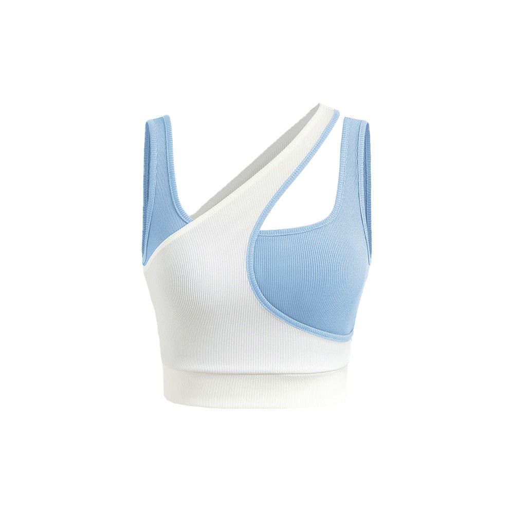 Asymmetric Sports Bra | Women | Adjustable Straps | Medium Support | Soft Stretch Comfort | Steven & Levon