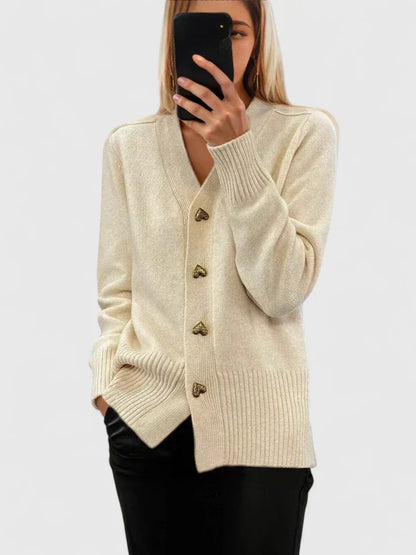 Refined Knit Cardigan | Women | Button Front | Soft Knit | Chic Everyday Layering | Steven & Levon