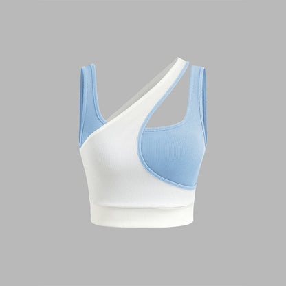 Asymmetric Sports Bra | Women | Adjustable Straps | Medium Support | Soft Stretch Comfort | Steven & Levon