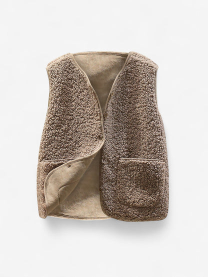 Women's Sleeveless Button Down Gilet Vest | Women | Lightweight Fabric Blend | Layering Waistcoat | Steven & Levon