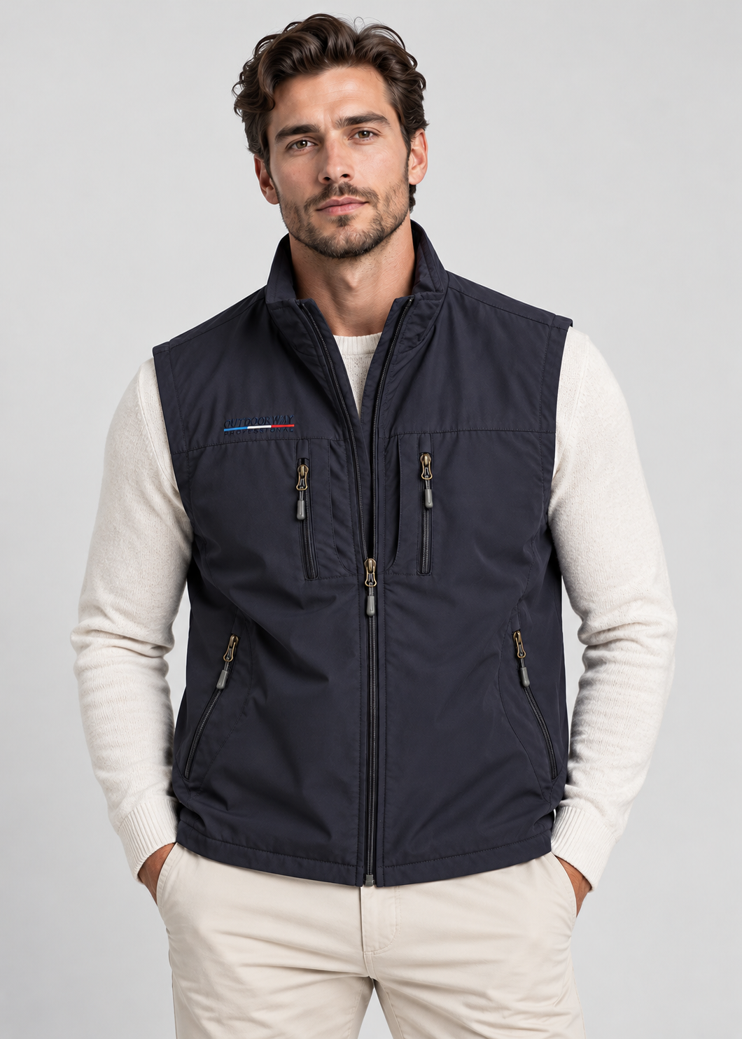 Men's Breathable Cargo Bodywarmer Vest | Utility Gilet | Multi-Pocket | Lightweight | Steven & Levon