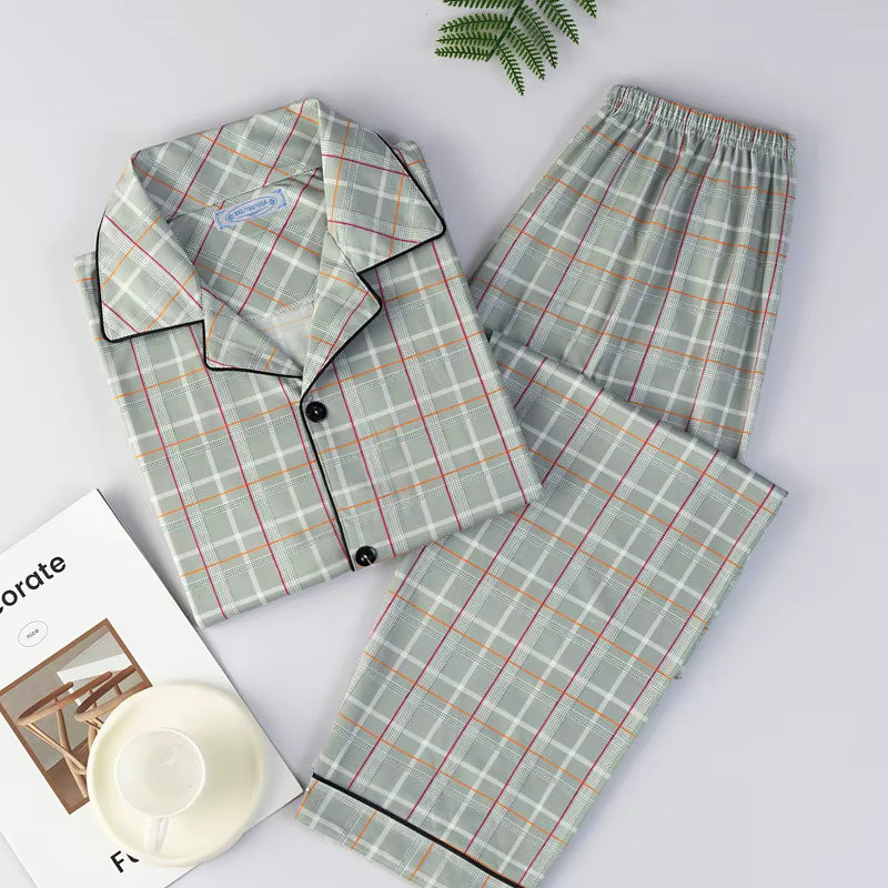Plaid Sleepwear | Men's Pajama | Plus Size | Button-Down | Warm Winter Set | Steven & Levon
