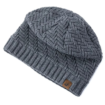Winter Beanie | Unisex Warm Knitted Plush Fur Lined Hat for Outdoor Sports | Steven & Levon