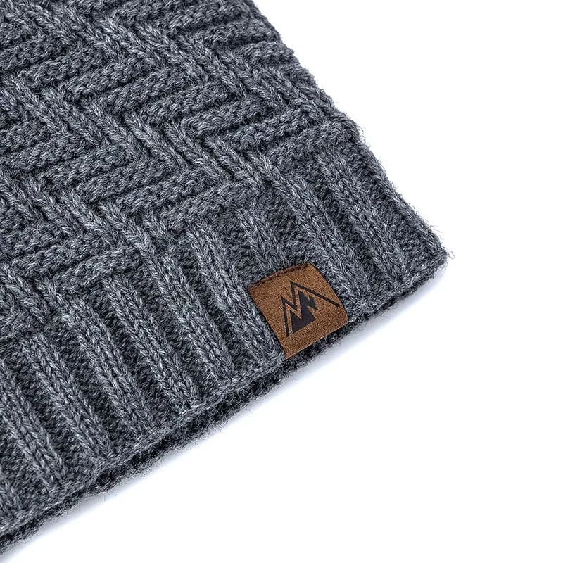Winter Beanie | Unisex Warm Knitted Plush Fur Lined Hat for Outdoor Sports | Steven & Levon