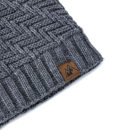 Winter Beanie | Unisex Warm Knitted Plush Fur Lined Hat for Outdoor Sports | Steven & Levon