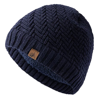 Winter Beanie | Unisex Warm Knitted Plush Fur Lined Hat for Outdoor Sports | Steven & Levon