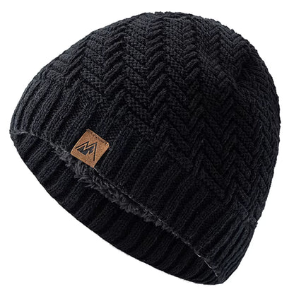 Winter Beanie | Unisex Warm Knitted Plush Fur Lined Hat for Outdoor Sports | Steven & Levon