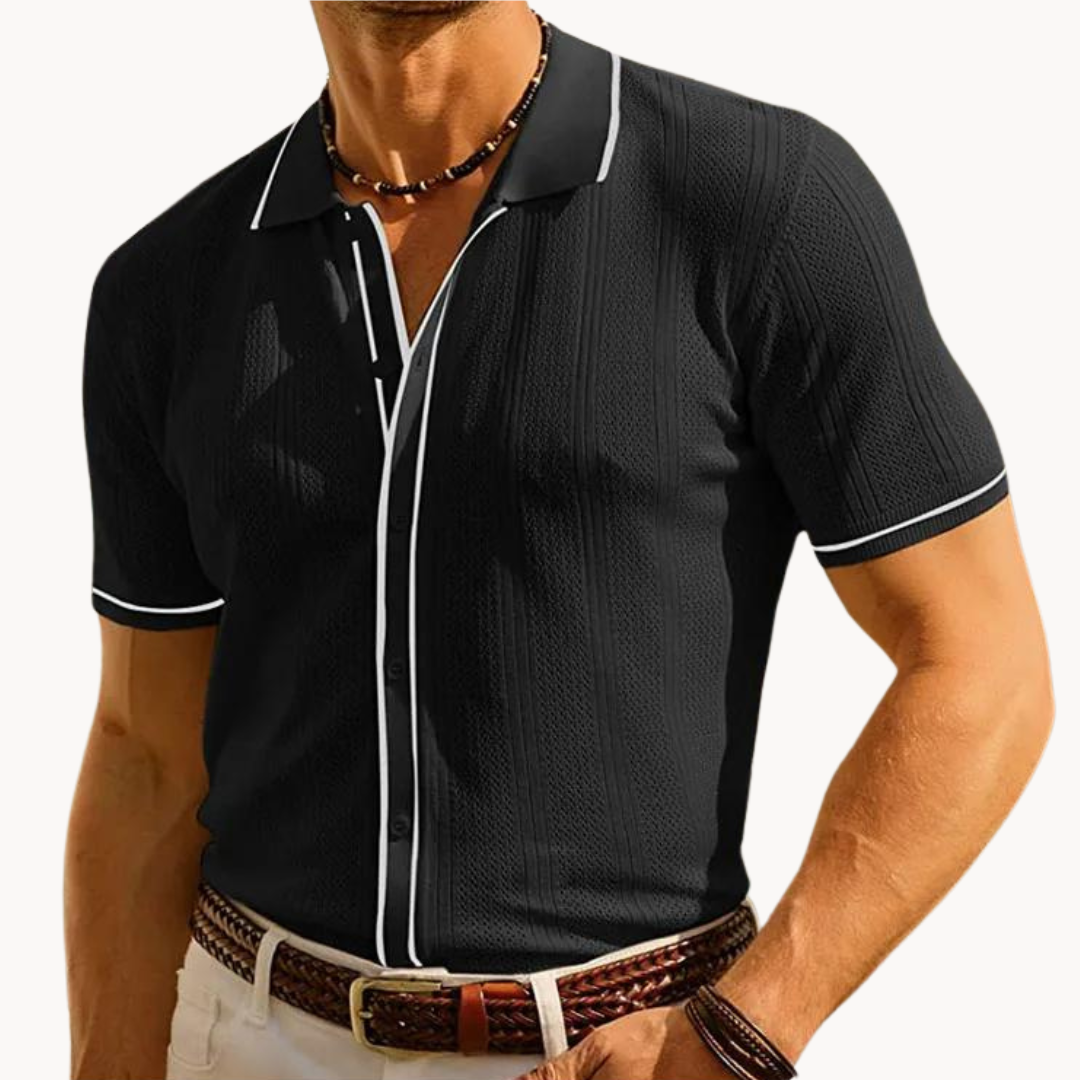 Men’s Short Sleeve Polo Shirt | Lightweight Comfortable Fit | Casual Summer Top | Breathable Fabric | Steven & Levon