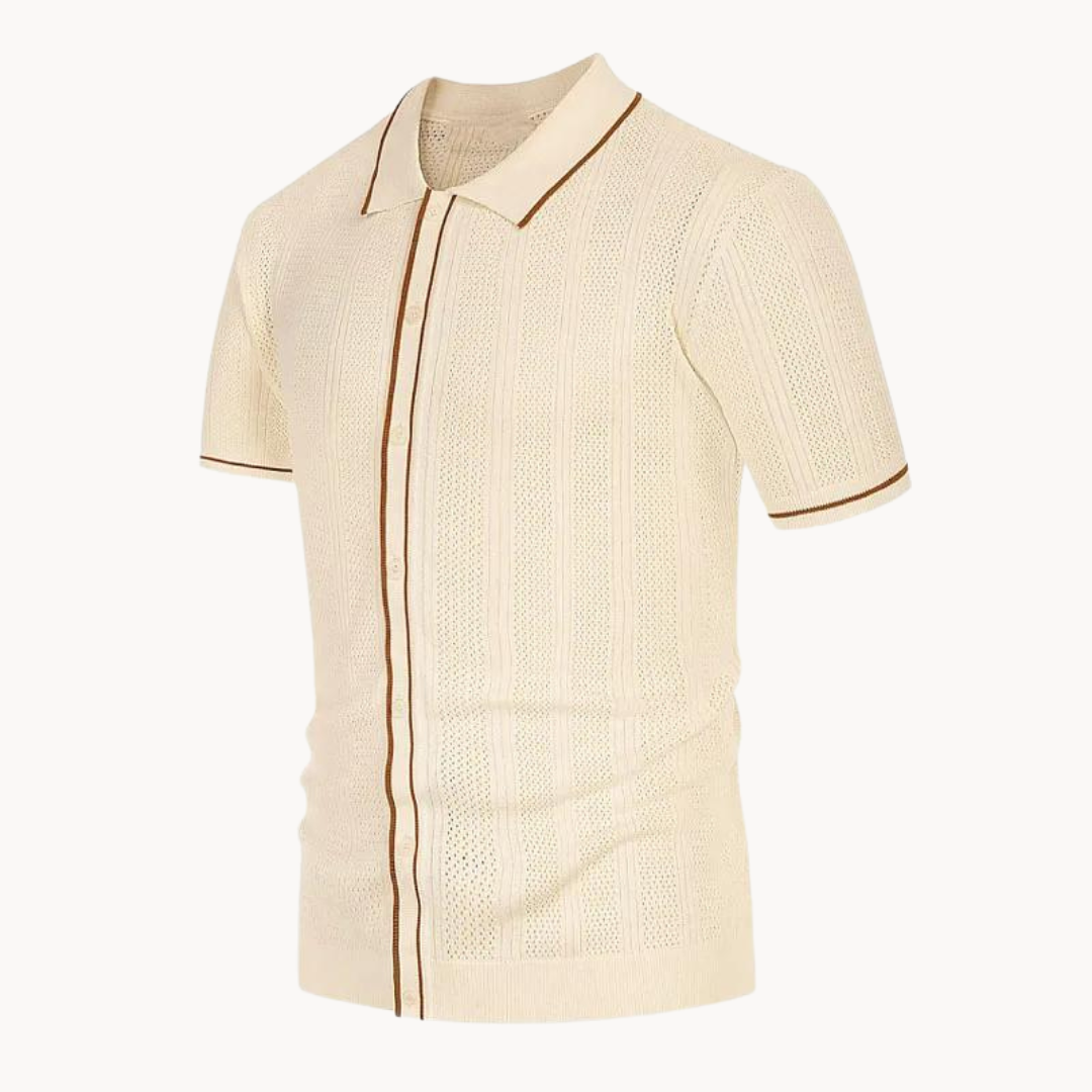Men’s Short Sleeve Polo Shirt | Lightweight Comfortable Fit | Casual Summer Top | Breathable Fabric | Steven & Levon