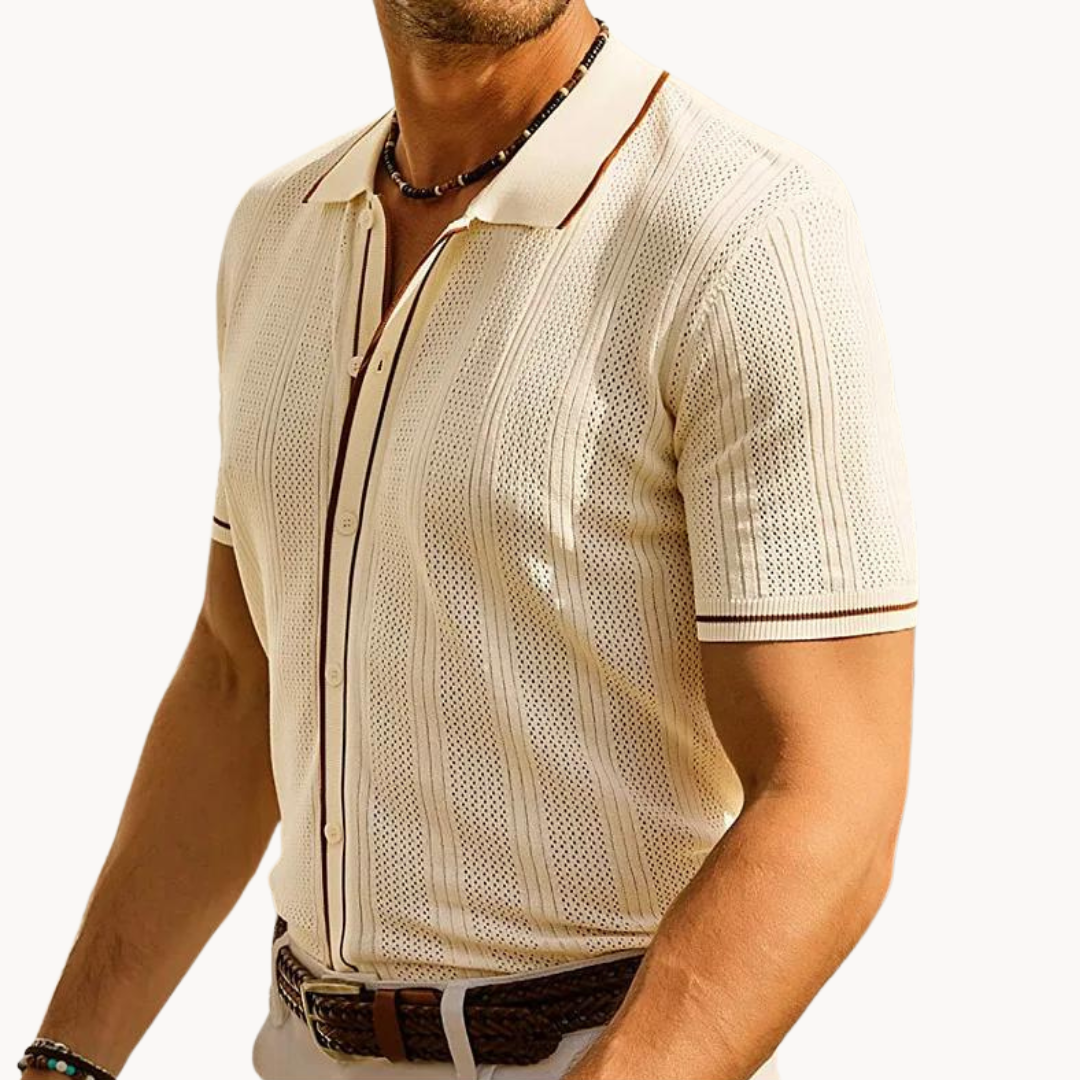 Men’s Short Sleeve Polo Shirt | Lightweight Comfortable Fit | Casual Summer Top | Breathable Fabric | Steven & Levon
