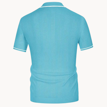Men’s Short Sleeve Polo Shirt | Lightweight Comfortable Fit | Casual Summer Top | Breathable Fabric | Steven & Levon