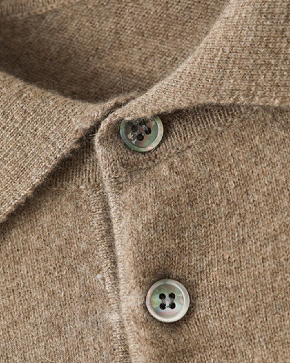 Men's Wool Knit Polo Sweater | Long Sleeve | Soft Knit | Warm Casual Style | Steven & Levon
