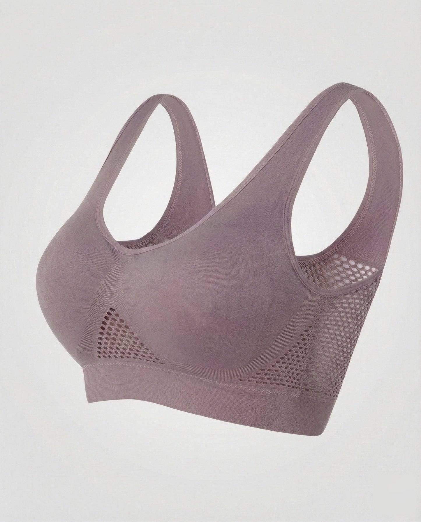 Seamless Wirefree Comfort Bra | Women's Breathable Mesh Bra | Shaped Cups | Elastic Underband | Steven & Levon
