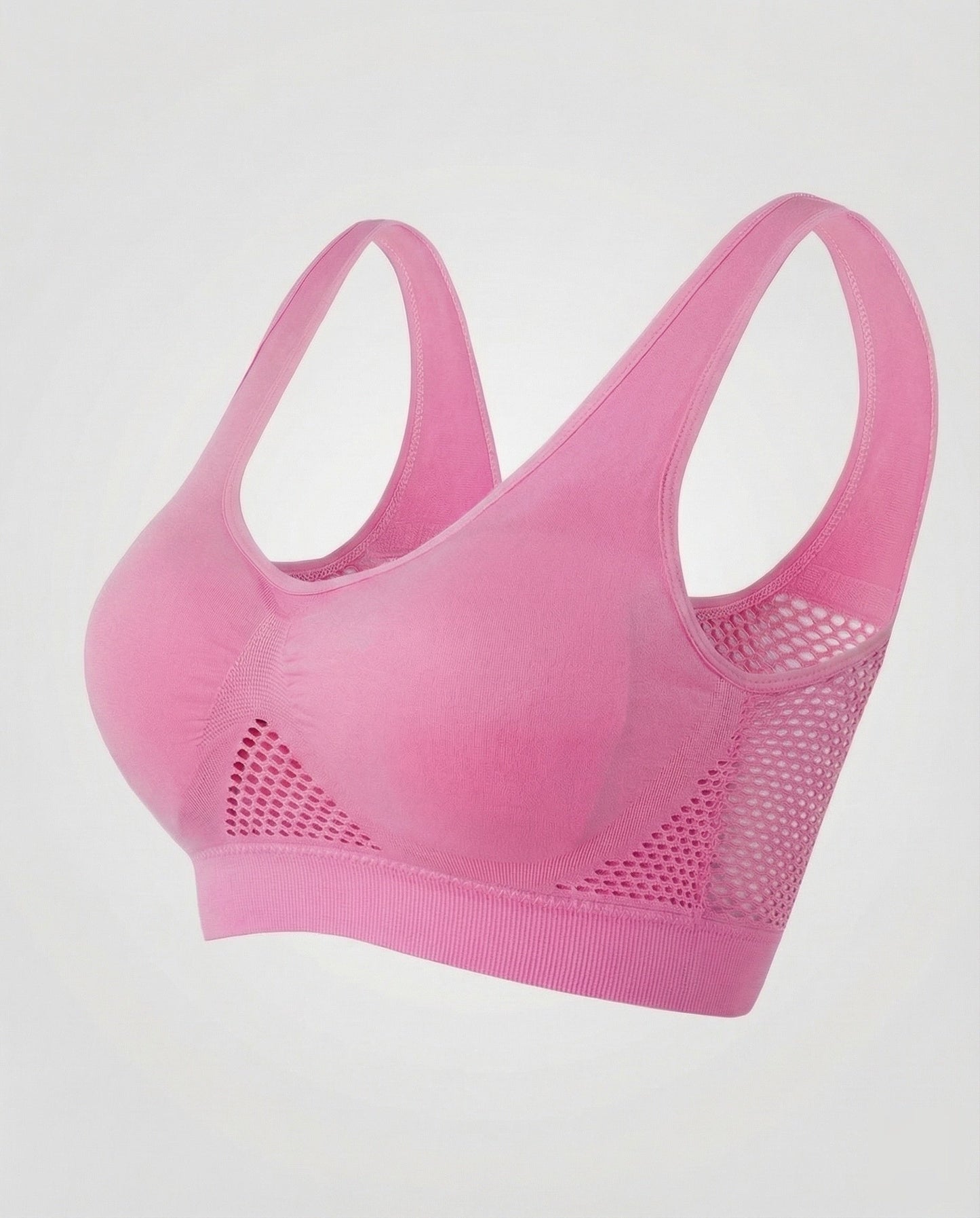 Seamless Wirefree Comfort Bra | Women's Breathable Mesh Bra | Shaped Cups | Elastic Underband | Steven & Levon