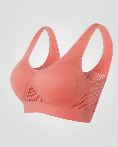 Seamless Wirefree Comfort Bra | Women's Breathable Mesh Bra | Shaped Cups | Elastic Underband | Steven & Levon
