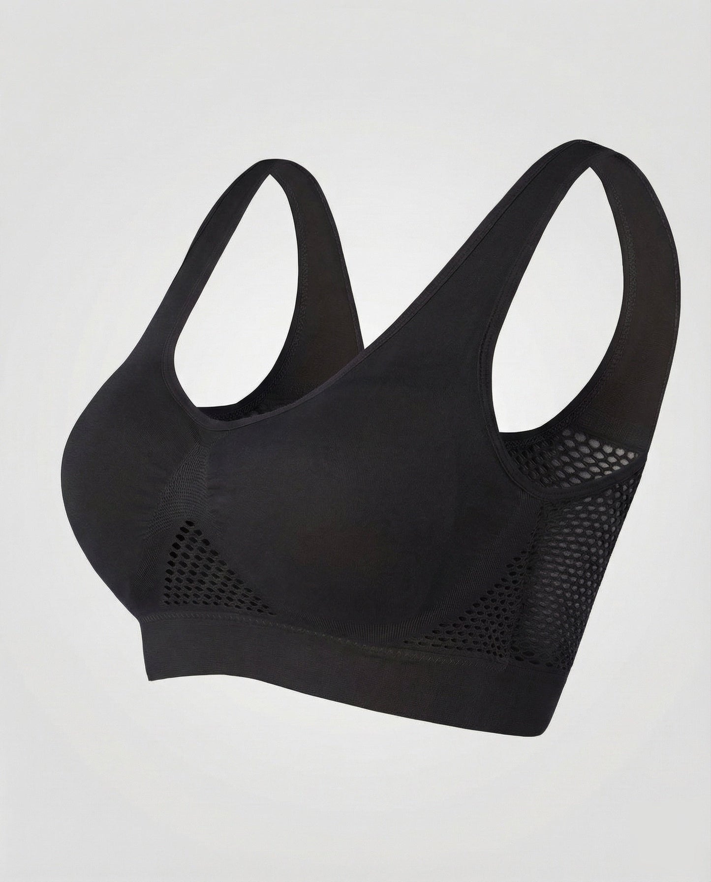 Seamless Wirefree Comfort Bra | Women's Breathable Mesh Bra | Shaped Cups | Elastic Underband | Steven & Levon