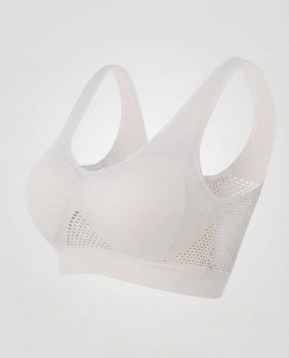 Seamless Wirefree Comfort Bra | Women's Breathable Mesh Bra | Shaped Cups | Elastic Underband | Steven & Levon