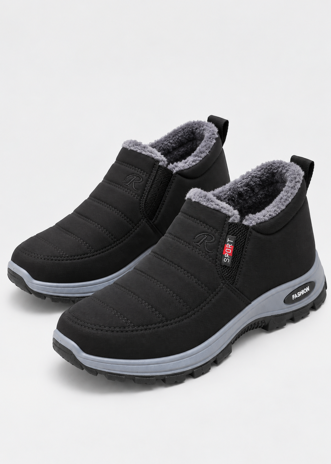 Women's Snow Boots | Slip On Ankle Boots | Plush Lined Warm Winter Shoes | Steven & Levon