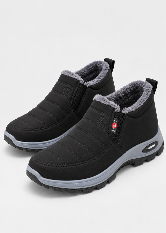 Women's Snow Boots | Slip On Ankle Boots | Plush Lined Warm Winter Shoes | Steven & Levon