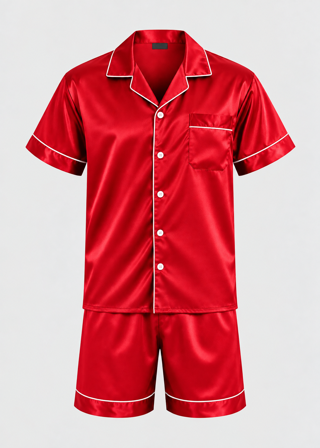 Men's Sleepwear | Short Sleeve Pajama | Elastic Shorts | Summer | Steven & Levon