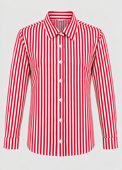 Men's Striped Overshirt | Casual Shirt | Button-Up Lightweight Layer | Steven & Levon