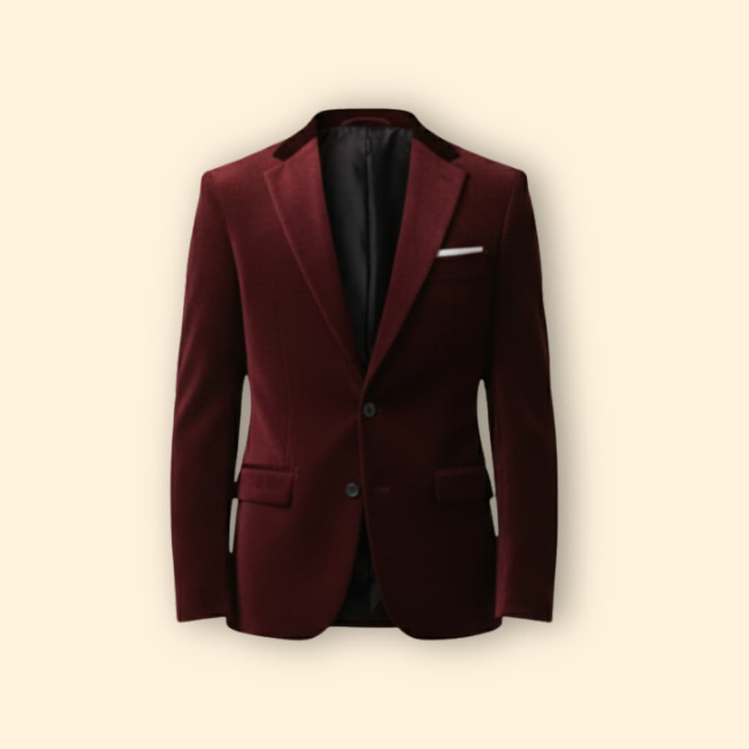 Men's Velvet Blazer | Refined Evening Jacket | Tailored Style | Steven & Levon