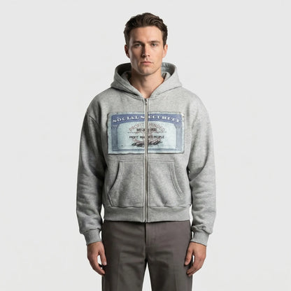 Retrevik - Y2K Retro Zip-Up Hooded Cardigan  Everyday Streetwear Layering