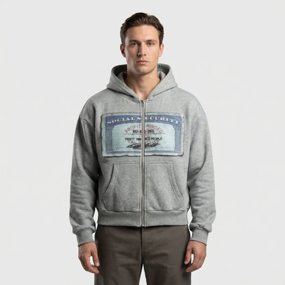Retrevik - Y2K Retro Zip-Up Hooded Cardigan  Everyday Streetwear Layering