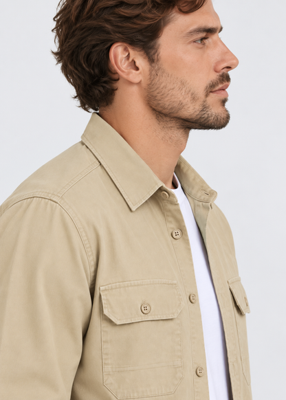 Men's Cotton Casual Shirt | Cotton | Relaxed Fit Button-Up | Everyday Smart Casual | Steven & Levon