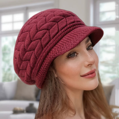 Winter Cap | Women’s Warm Knitted Retro Beanie for Running Skiing & Outdoor Wear | Steven & Levon