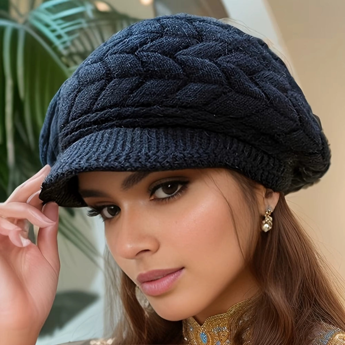 Winter Cap | Women’s Warm Knitted Retro Beanie for Running Skiing & Outdoor Wear | Steven & Levon