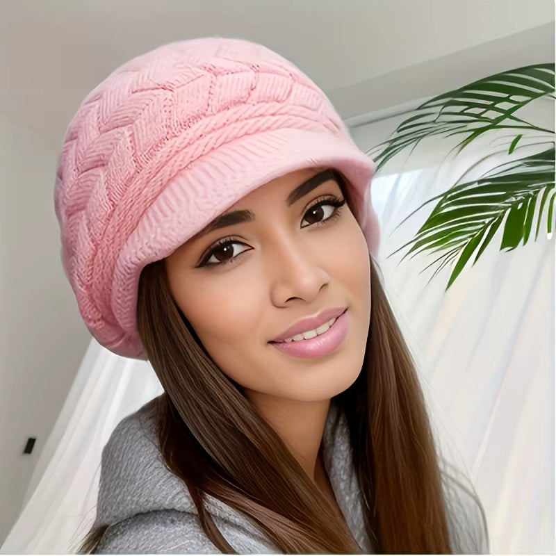 Winter Cap | Women’s Warm Knitted Retro Beanie for Running Skiing & Outdoor Wear | Steven & Levon