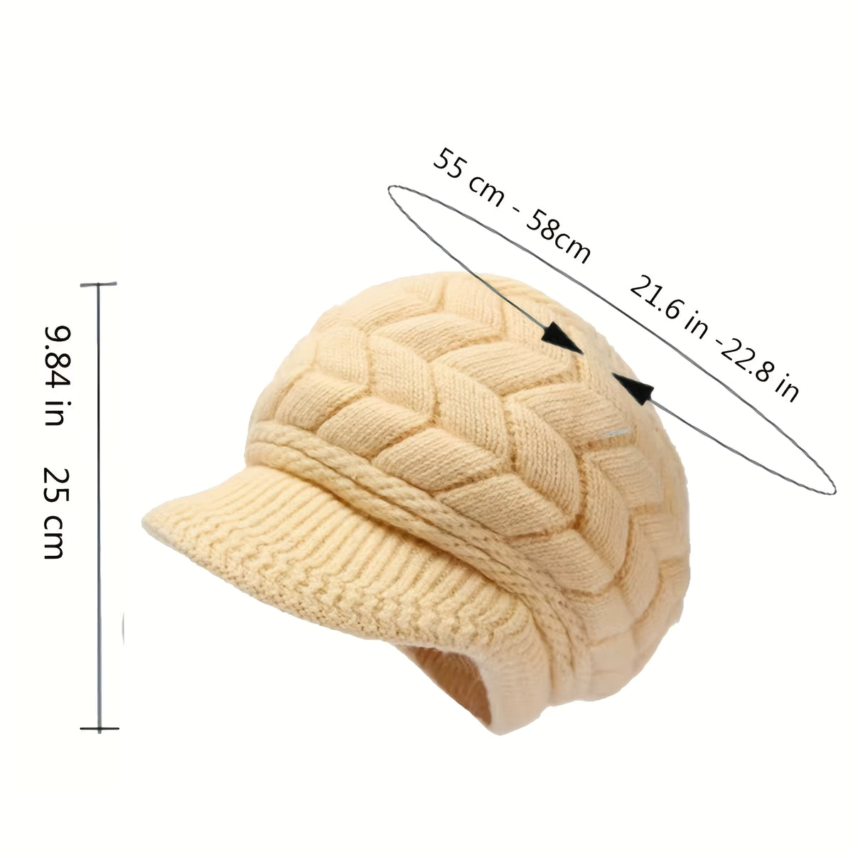 Winter Cap | Women’s Warm Knitted Retro Beanie for Running Skiing & Outdoor Wear | Steven & Levon