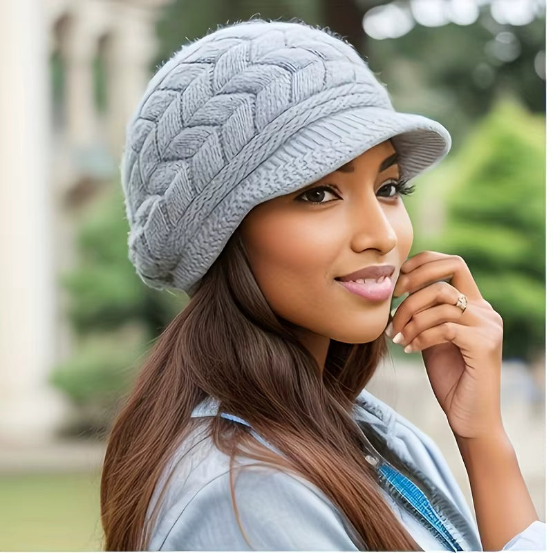 Winter Cap | Women’s Warm Knitted Retro Beanie for Running Skiing & Outdoor Wear | Steven & Levon