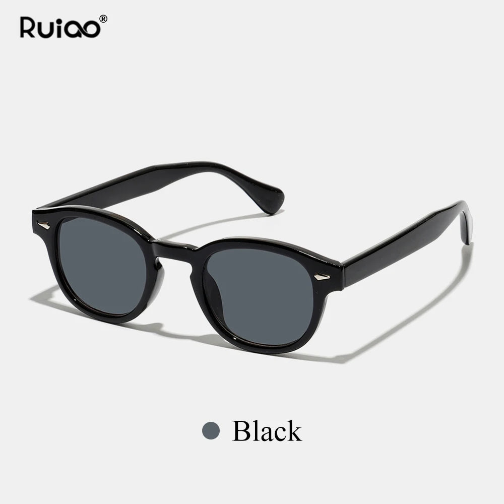 Retro Round Sunglasses | Unisex | UV400 Designer Eyewear | Small Frame Vintage Shades | Steven & Levon